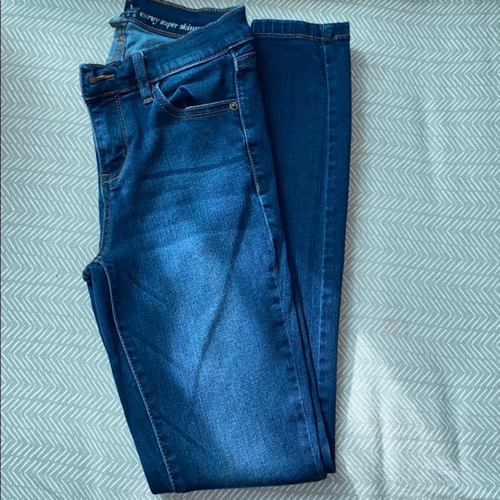 Curvy Super Skinny Blue jeans
